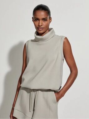 VARLEY Leigh High Neck Tank Sage Green